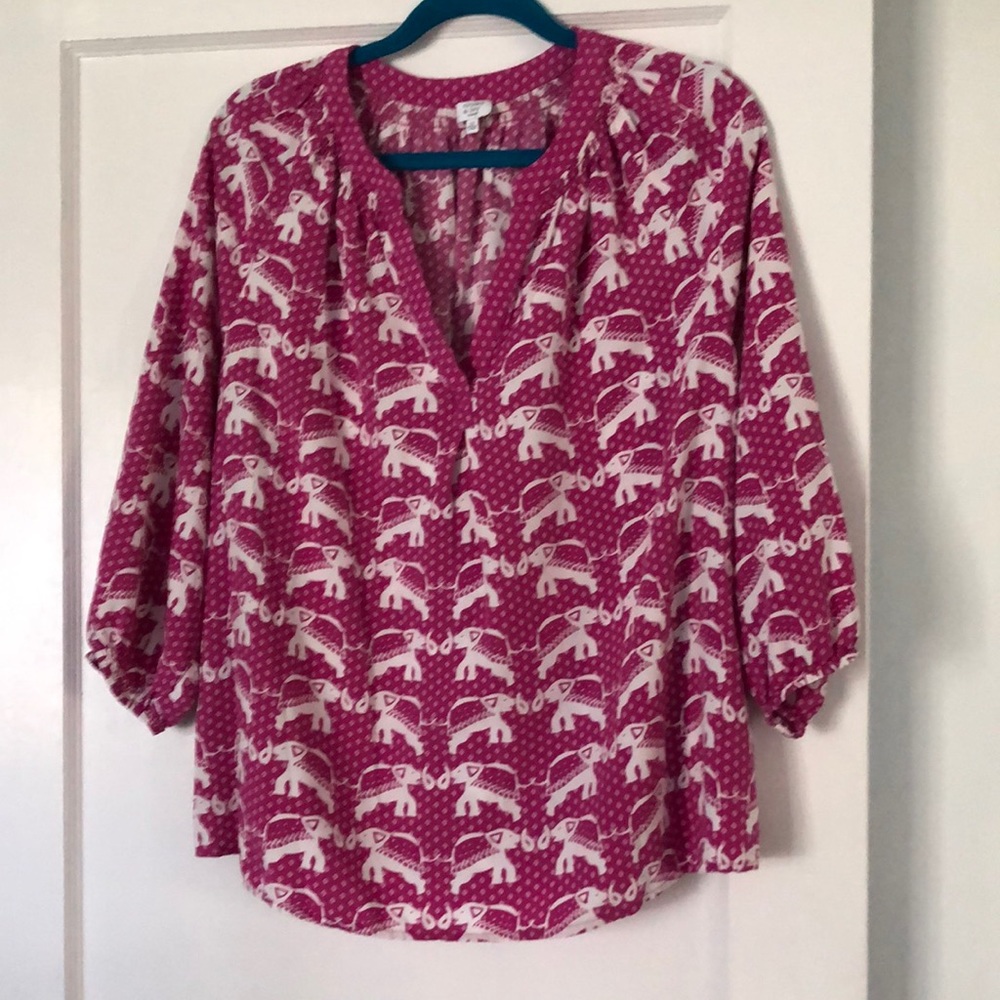 Pink with white elephant top!